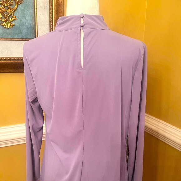 NWT WORTHINGTON-size L- long sleeves blouse- mock neck top - Picture 2 of 4